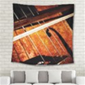 Cello Performs Classic Music Square Tapestry (Large) View2