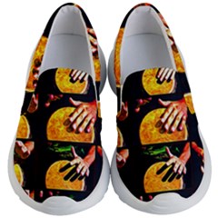 Drum Beat Collage Kid s Lightweight Slip Ons by FunnyCow