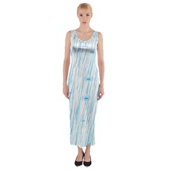 Let It Rain Fitted Maxi Dress by FunnyCow