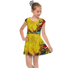 Yellow Chik Kids Cap Sleeve Dress by bestdesignintheworld