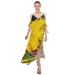 Yellow Chik Maxi Chiffon Cover Up Dress