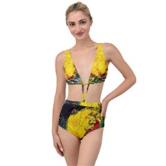 Yellow Chik Tied Up Two Piece Swimsuit by bestdesignintheworld