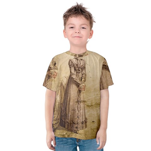 Lady 2507645 960 720 Kids  Cotton Tee by vintage2030