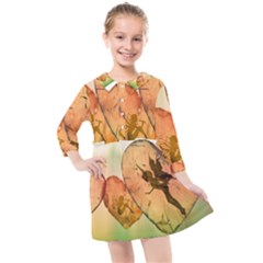 Elves 2769599 960 720 Kids  Quarter Sleeve Shirt Dress by vintage2030