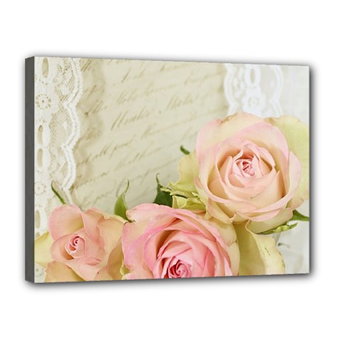 Roses 2218680 960 720 Canvas 16  X 12  (stretched) by vintage2030