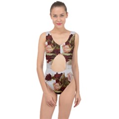 Vintage 1802788 1920 Center Cut Out Swimsuit