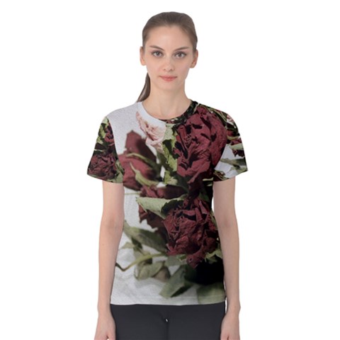 Roses 1802790 960 720 Women s Cotton Tee by vintage2030