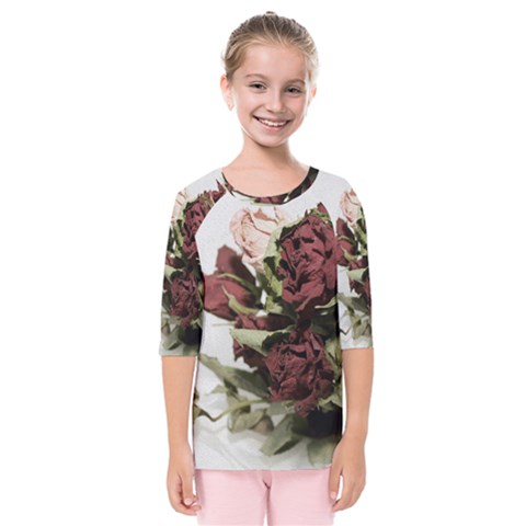 Roses 1802790 960 720 Kids  Quarter Sleeve Raglan Tee by vintage2030