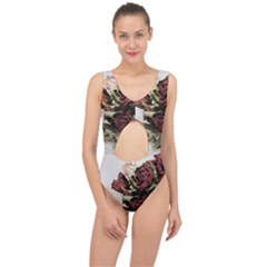 Roses 1802790 960 720 Center Cut Out Swimsuit