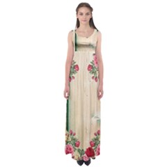 Roses 1944106 960 720 Empire Waist Maxi Dress by vintage2030