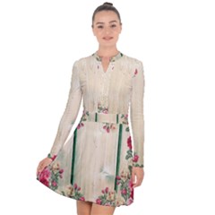 Roses 1944106 960 720 Long Sleeve Panel Dress by vintage2030