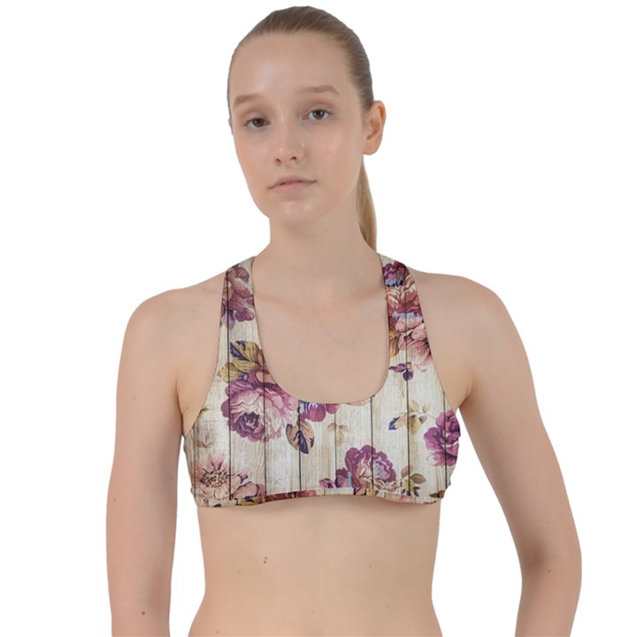 On Wood 1897174 1920 Criss Cross Racerback Sports Bra