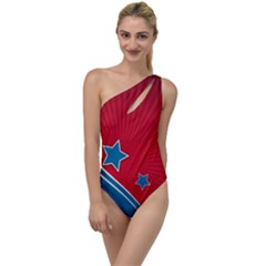 Abstract American Flag Background 23 2147507240 To One Side Swimsuit by lwdstudio