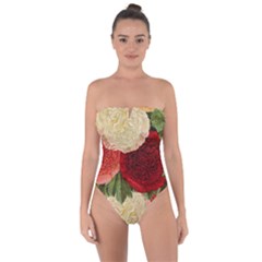 Flowers 1776429 1920 Tie Back One Piece Swimsuit by vintage2030