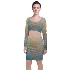 Abstract 1850416 960 720 Long Sleeve Crop Top & Bodycon Skirt Set