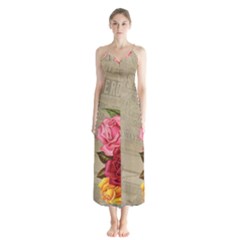 Flower 1646069 1920 Button Up Chiffon Maxi Dress by vintage2030