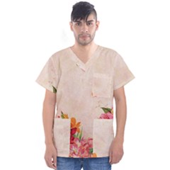 Flower 1646045 1920 Men s V-neck Scrub Top