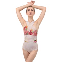 Flower 1646045 1920 Cross Front Low Back Swimsuit by vintage2030