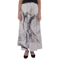 Bird 1515866 1280 Flared Maxi Skirt by vintage2030