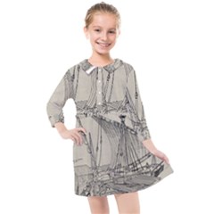 Ship 1515860 1280 Kids  Quarter Sleeve Shirt Dress