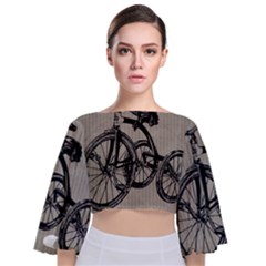 Tricycle 1515859 1280 Tie Back Butterfly Sleeve Chiffon Top by vintage2030