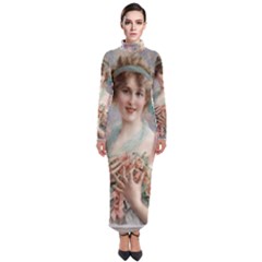 Vintage 1501577 1280 Turtleneck Maxi Dress