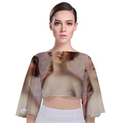 Vintage 1501573 1280 Tie Back Butterfly Sleeve Chiffon Top by vintage2030