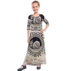 Snail 1618209 1280 Kids  Quarter Sleeve Maxi Dress