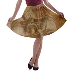 Background 1660940 1920 A-line Skater Skirt by vintage2030