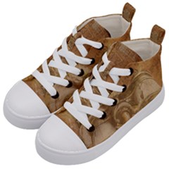 Background 1660940 1920 Kid s Mid-top Canvas Sneakers by vintage2030