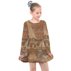 Background 1660940 1920 Kids  Long Sleeve Dress by vintage2030