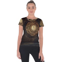 Steampunk 1636156 1920 Short Sleeve Sports Top  by vintage2030