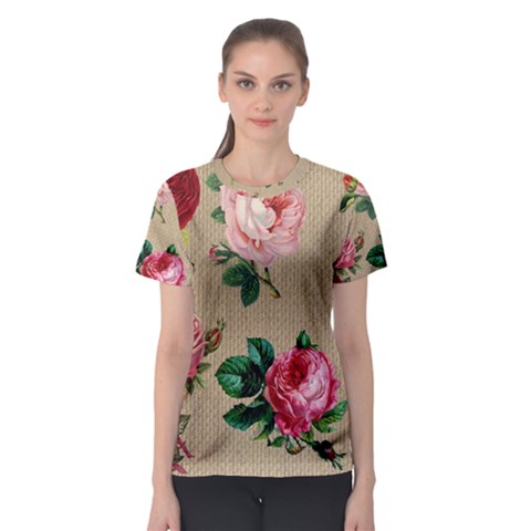 Flower 1770189 1920 Women s Sport Mesh Tee by vintage2030