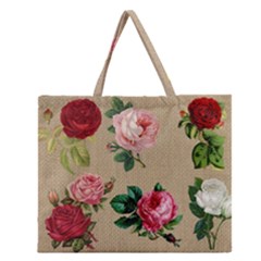 Flower 1770189 1920 Zipper Large Tote Bag by vintage2030