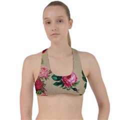 Flower 1770189 1920 Criss Cross Racerback Sports Bra by vintage2030