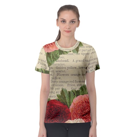 Flowers 1776422 1920 Women s Sport Mesh Tee by vintage2030