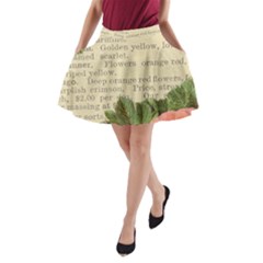 Flowers 1776422 1920 A-line Pocket Skirt by vintage2030