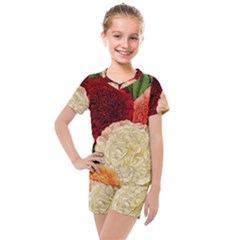 Flowers 1776584 1920 Kids  Mesh Tee And Shorts Set