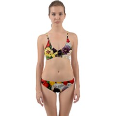 Flowers 1776534 1920 Wrap Around Bikini Set by vintage2030