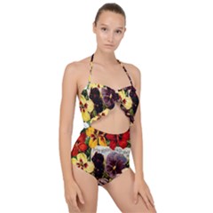 Flowers 1776534 1920 Scallop Top Cut Out Swimsuit by vintage2030