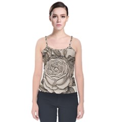 Flowers 1776630 1920 Velvet Spaghetti Strap Top by vintage2030