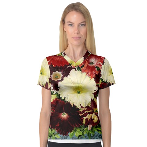 Flowers 1776585 1920 V-neck Sport Mesh Tee by vintage2030