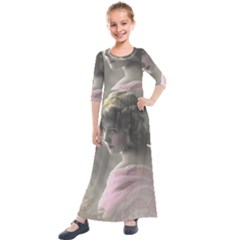 Vintage 1501529 1920 Kids  Quarter Sleeve Maxi Dress