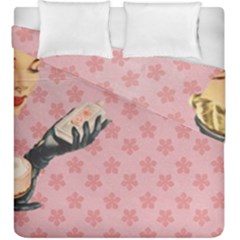 Vintage Lady Duvet Cover Double Side (king Size) by vintage2030