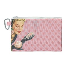 Vintage Lady Canvas Cosmetic Bag (large) by vintage2030