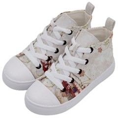 Background 1775358 1920 Kid s Mid-top Canvas Sneakers by vintage2030