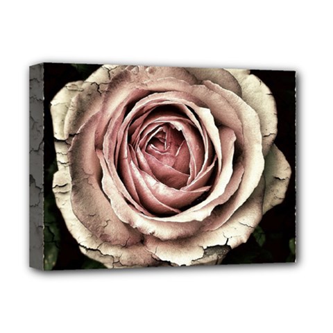 Vintage Rose Deluxe Canvas 16  X 12  (stretched)  by vintage2030