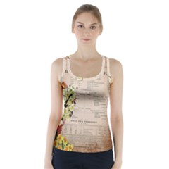 Letter Floral Racer Back Sports Top by vintage2030