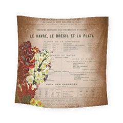 Letter Floral Square Tapestry (small) by vintage2030