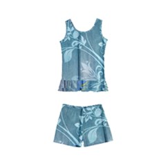 Green Tree Kid s Boyleg Swimsuit